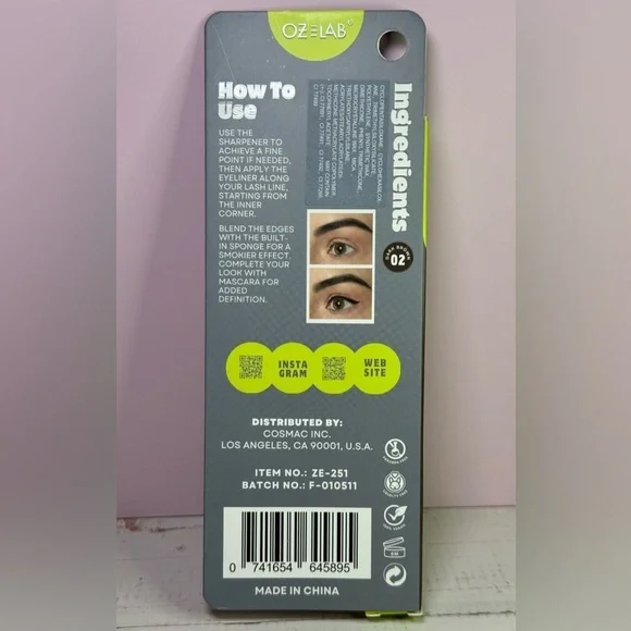 OZ LAB GLIDE N Go - Gel Eyeliner NIB (Dark Brown) - Picture 3 of 4